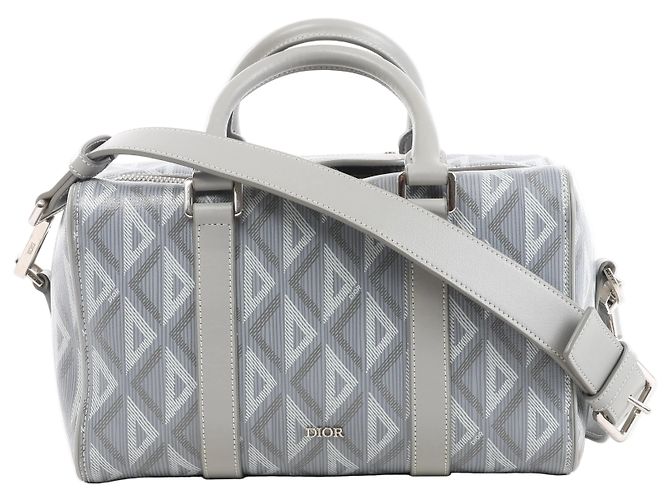 Dior CD diamond 2Way Handtasche aus PVC & Leder in Grau