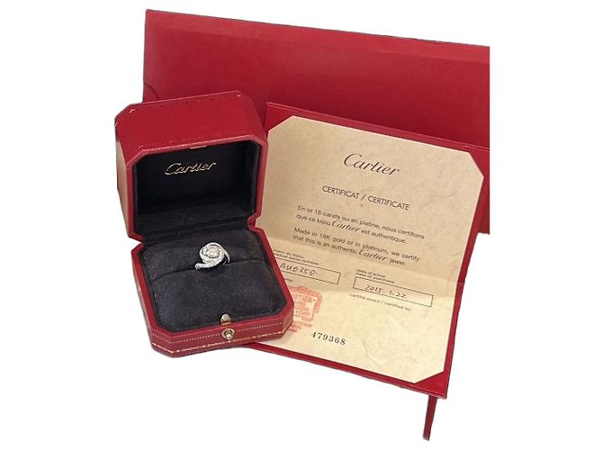 Cartier Diamantring aus Platin 1.08 ct