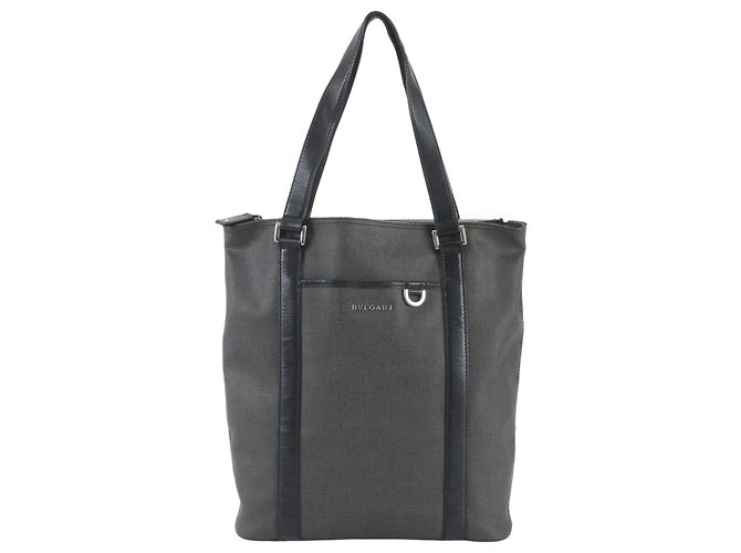 Bulgari Sac cabas Bvlgari Weekend en cuir Noir