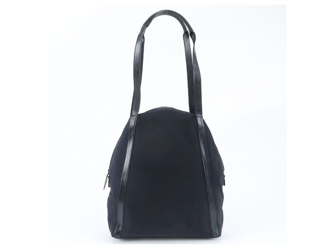 Sac à épaule Gucci en cuir et toile bleu marine
