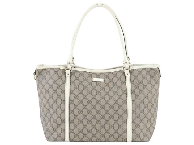 Saco Tote Gucci GG Supreme em couro Marrom