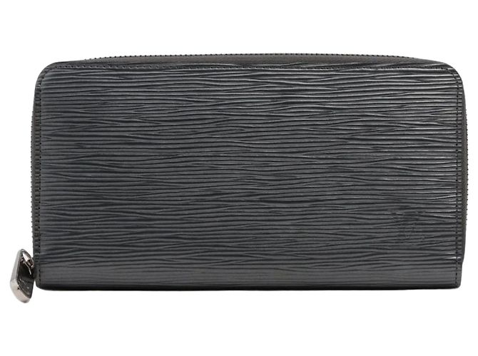Louis Vuitton Epi Zippy Wallet in Silver Silvery