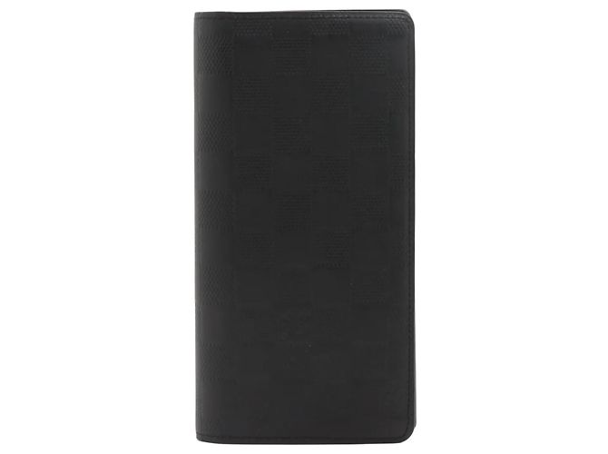 Louis Vuitton Damier Infini Portefeuille Brazza Long Wallet Black