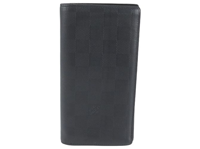 Louis Vuitton Damier Infini Portefeuille Brazza Long Wallet Black