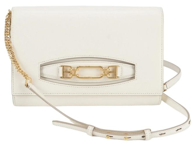 Bolso de hombro con cadena 2-Way de piel Bally Crudo