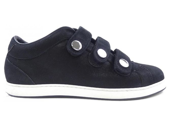 Sneakers Jimmy Choo in pelle nera Nero