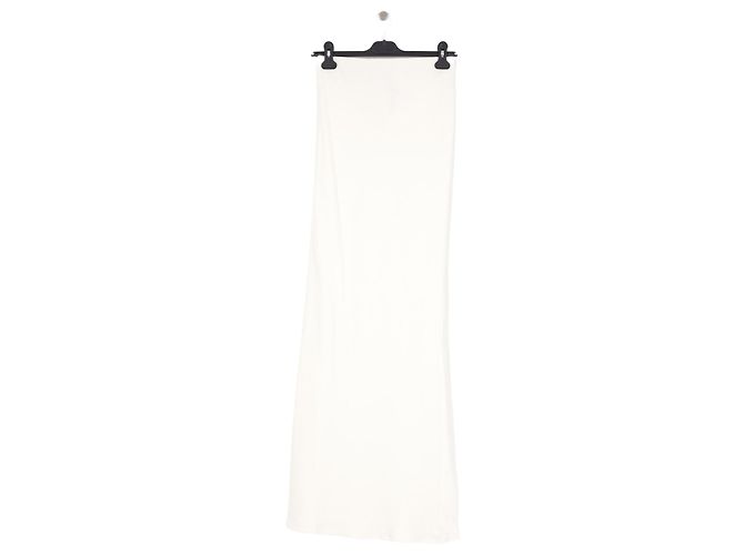 Autre Marque Saia longa branca de viscose ANEMOS Branco