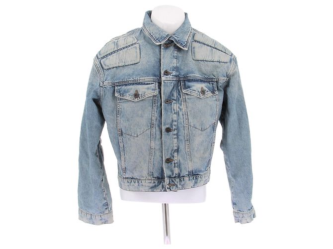 Autre Marque BOSS Jeansjacke Blau Baumwolle Größe M