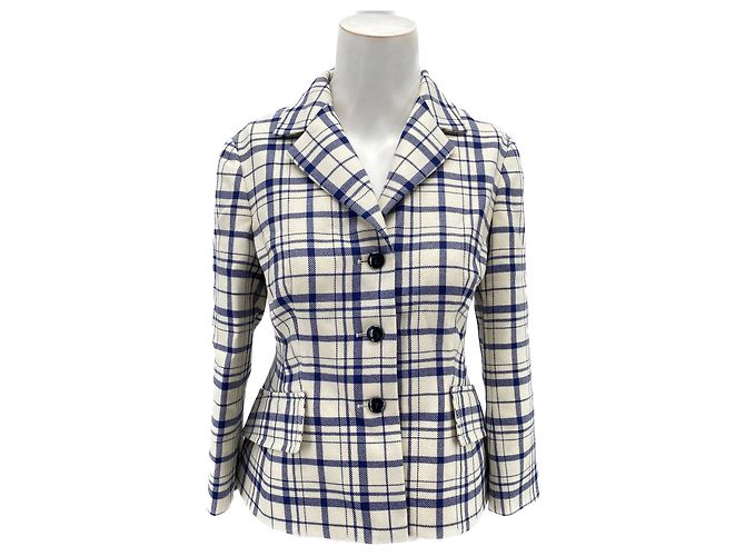 Dior White Wool Jacket Size 36