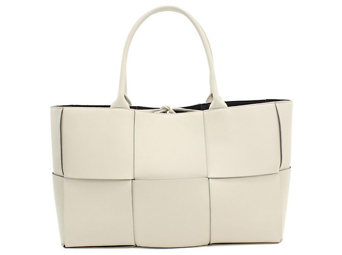 Saco Tote Bottega Veneta Medium Arco Branco