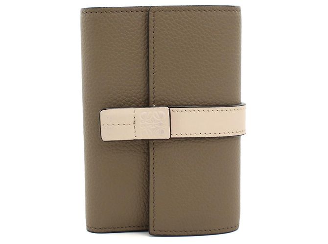 Loewe Tri-Fold Geldbörse Grau Braun