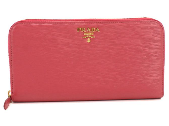 Cartera larga Prada rosa