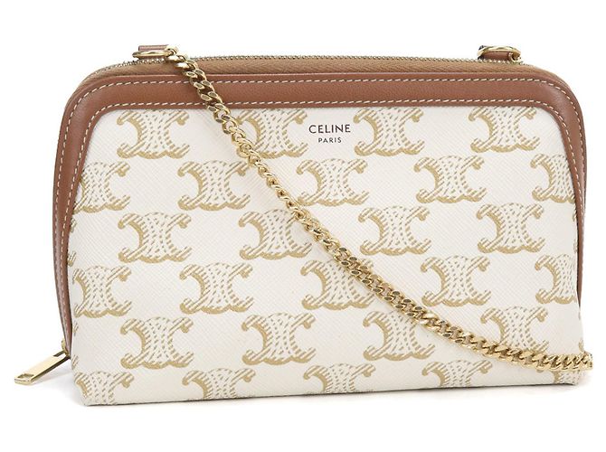 Céline Bolsa de Ombro Celine White Branco