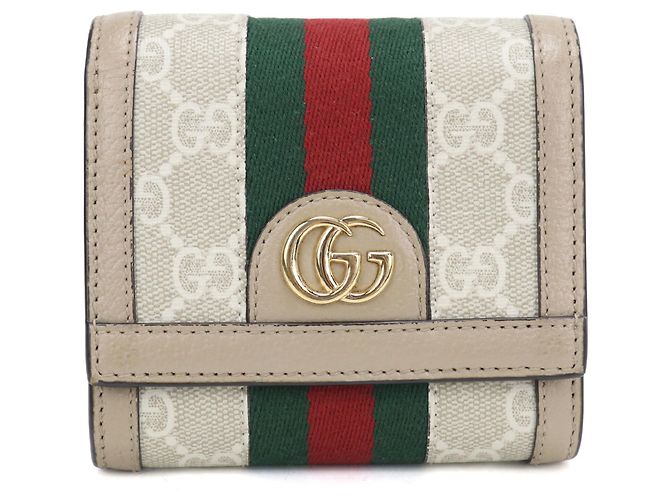 Gucci Bi-fold Wallet in Beige