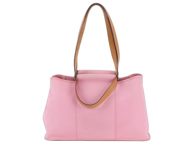 Hermès Hermes Cabas Elan PM Borsa a Tracolla e Tote 2-Way Rosa Cammello