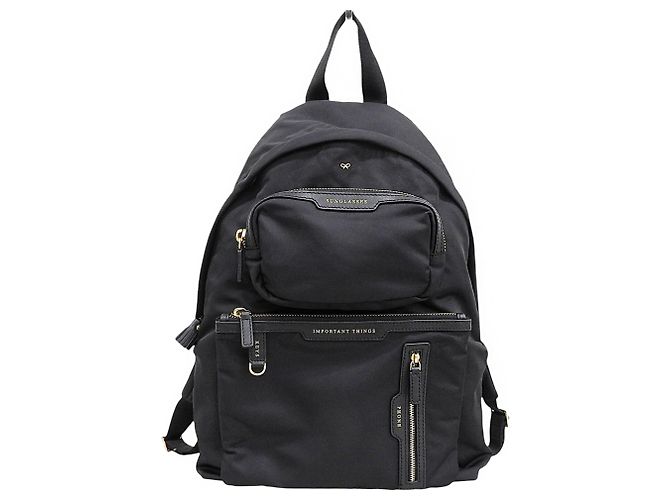Anya Hindmarch Eco Nylon Backpack Black