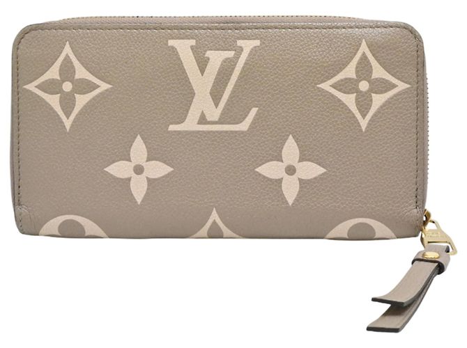Carteira Bi-Fold Zippy Louis Vuitton Cinza Cru