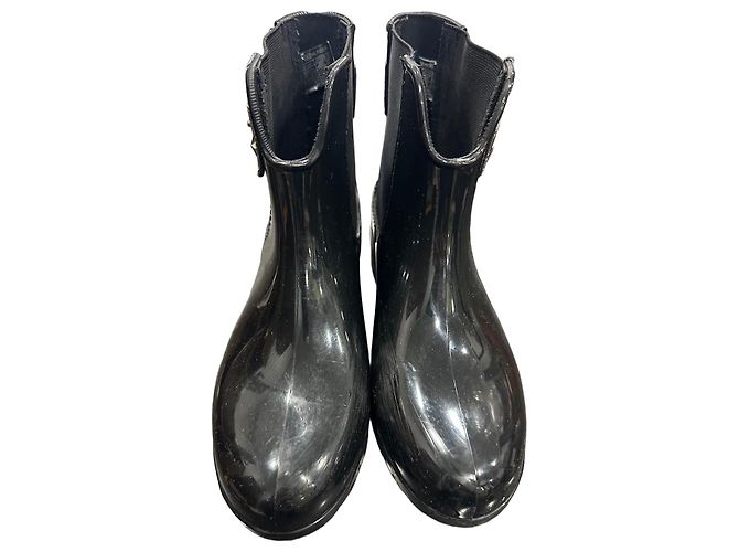 Tommy Hilfiger Botas de lluvia negras de goma charol