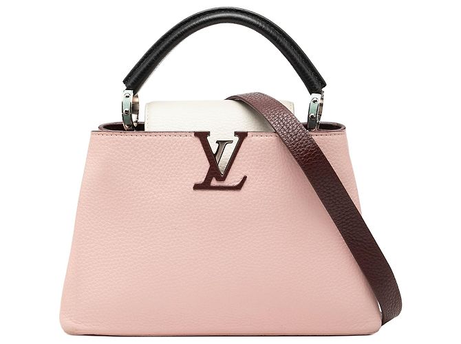 Louis Vuitton Pink Bicolor Taurillon Capucines BB Rose