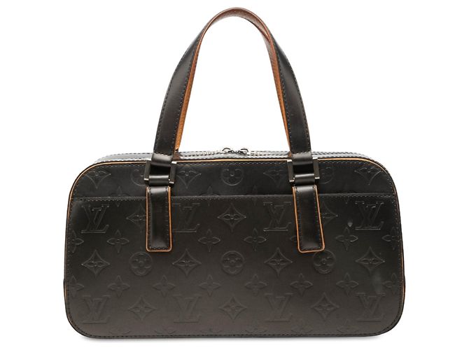 Louis Vuitton Gray Monogram Mat Shelton Marron Gris anthracite