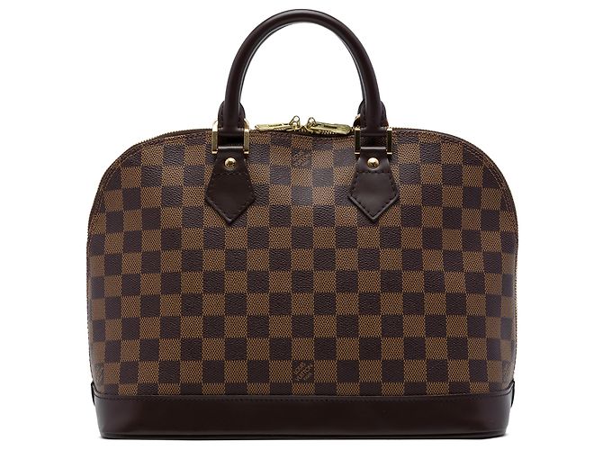 Louis Vuitton Brown Damier Ebene Alma PM Marrom