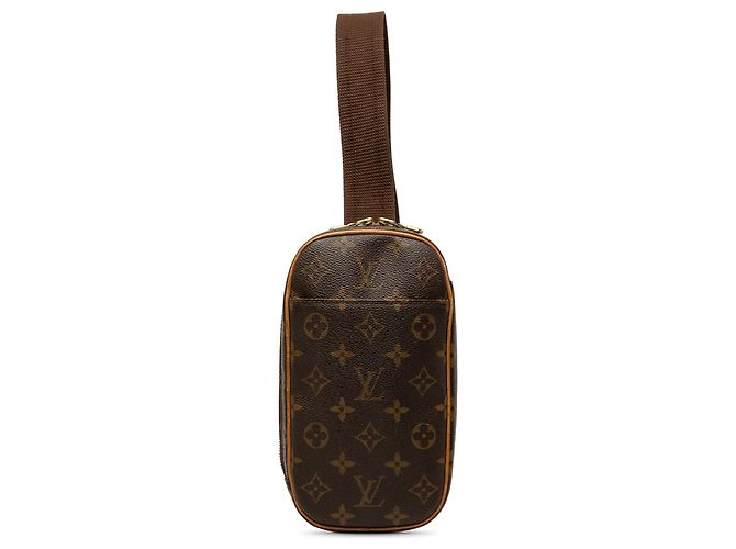 Louis Vuitton Brown Monogram Pochette Gange Marrom