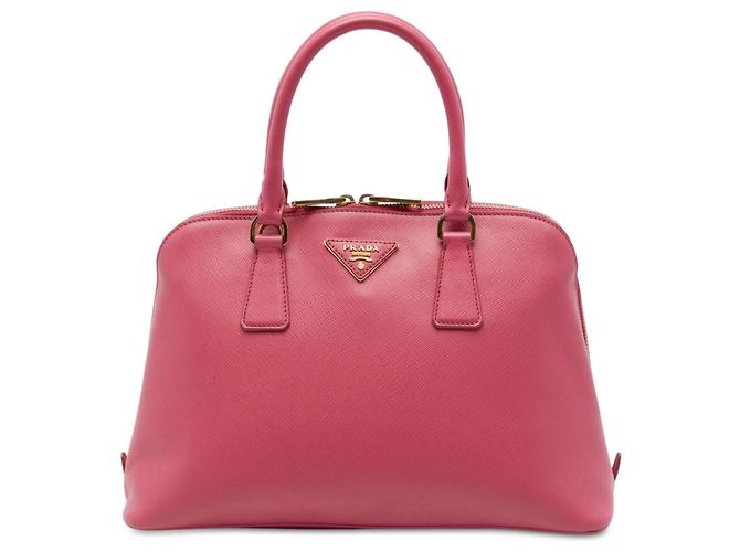 Sac à main Prada Pink Medium Saffiano Lux Promenade Satchel Rose
