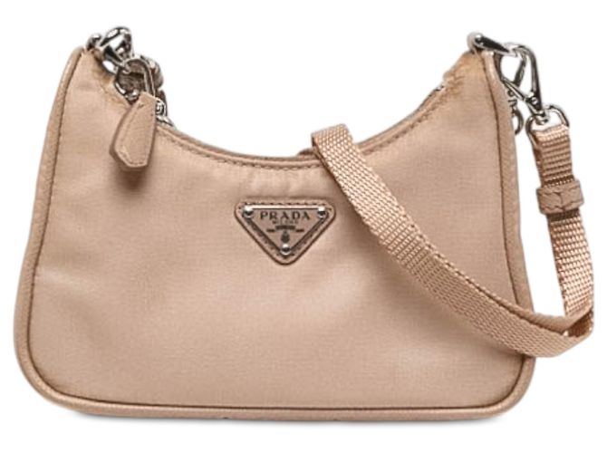 Sac Prada Mini Tessuto Re Edition 2005 Beige