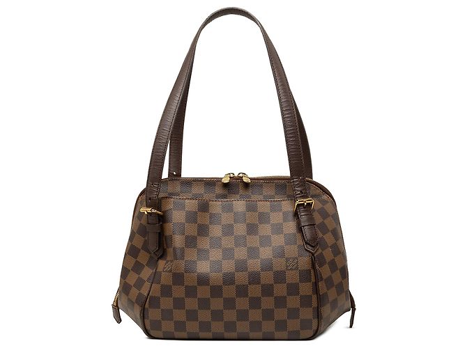 Louis Vuitton Brown Damier Ebene Belem MM Marron