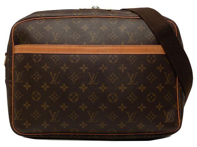 Louis Vuitton Brown Monogram Reporter GM Marrom