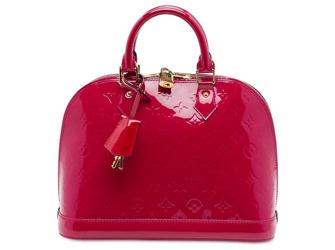 Louis Vuitton Pink Monogram Vernis Alma PM Rosa