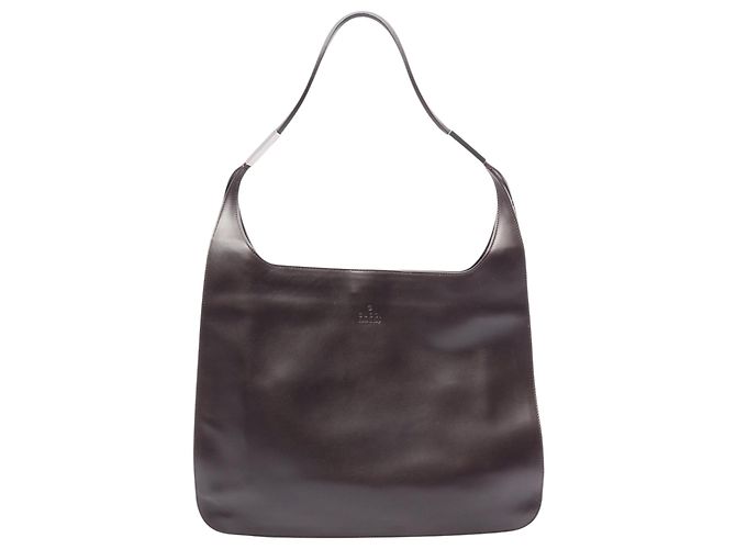 Borsa a tracolla Gucci in vitello marrone Marrone scuro