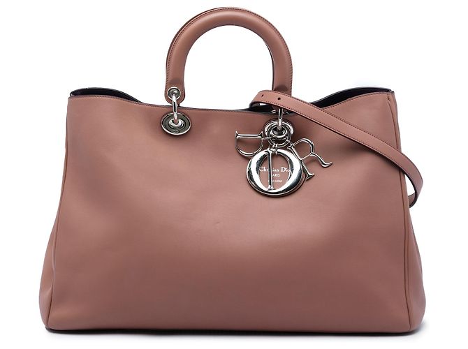 Borsa Diorissimo Dior Large in vitello rosa D'oro