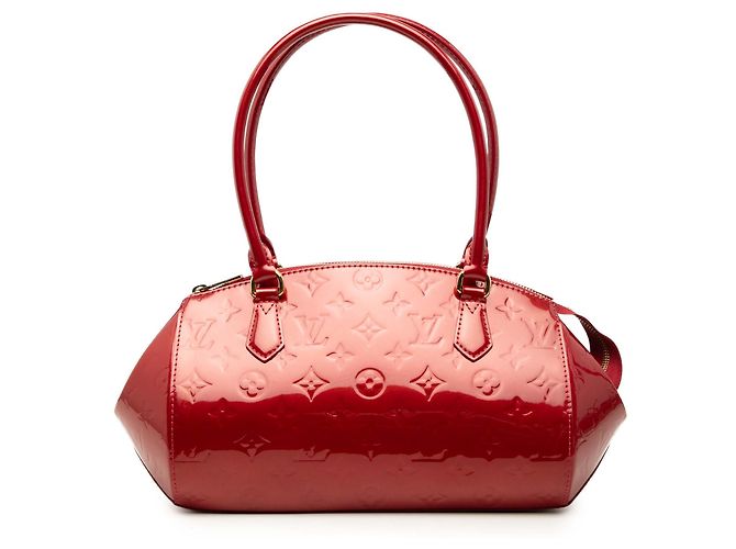Louis Vuitton Red Monogram Vernis Sherwood PM Rouge