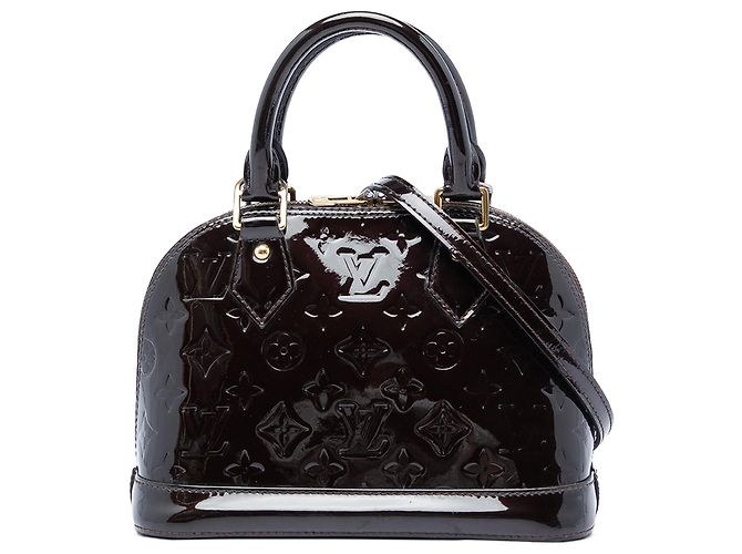 Louis Vuitton Purple Monogram Vernis Alma BB Violet