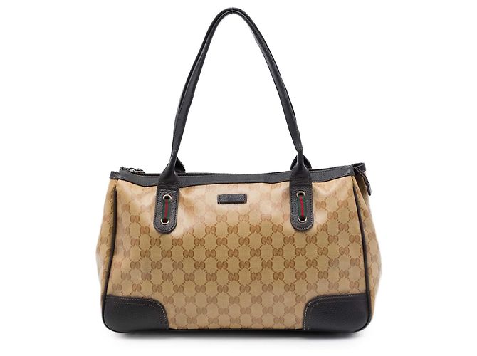 Borsa Tote Gucci Beige GG Crystal Web Princy