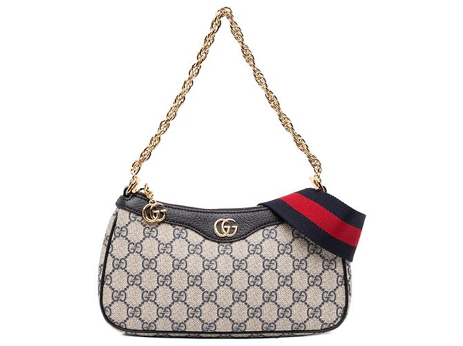 Borsa Satchel Gucci Ophidia Small GG Supreme Web Beige