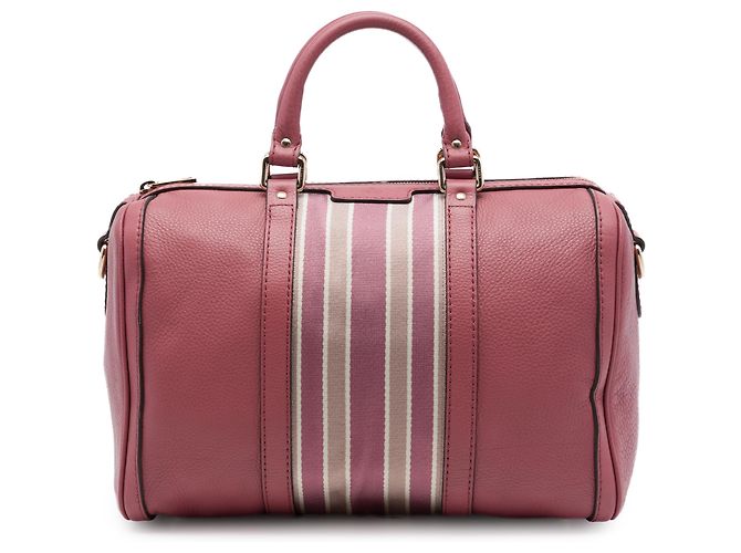 Bolso Boston Gucci Joy Medium de piel de becerro rosa con Web