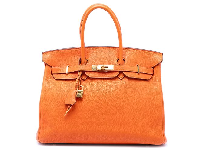Hermès Orange Togo Birkin Retourne 35