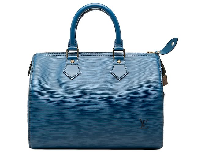 Louis Vuitton Blue Epi Speedy 25 Bleu