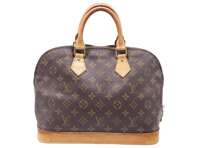Bolsa Louis Vuitton Monogram Canvas Alma PM em couro marrom Vermelho