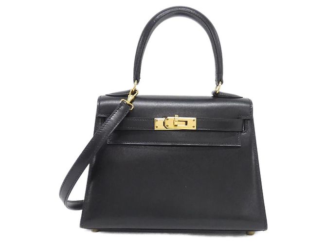 Hermès Borsa Hermes Mini Kelly Box Calf Nero