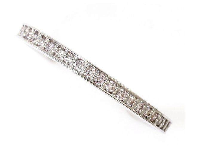 Autre Marque Ehering aus 18K Weißgold mit Diamant Golden