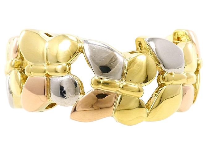 Autre Marque Anillo de Banda Elegante Multimetal Dorado
