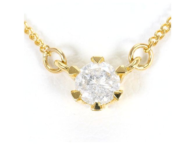 Autre Marque Collana in oro giallo 18K con diamante D'oro