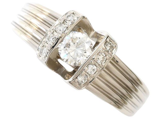 Autre Marque PT900 Platin-Ehering mit Diamant
