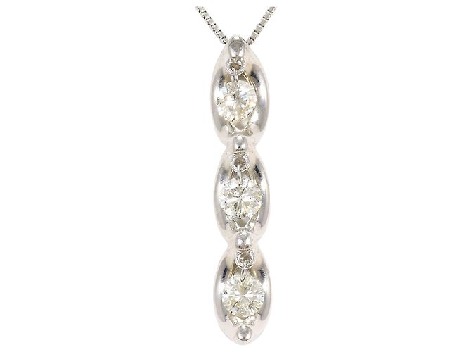 Autre Marque Collana in oro bianco 18K e diamanti D'oro