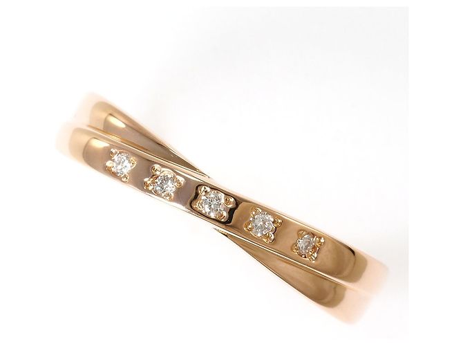 Autre Marque Ehering aus 14K Roségold mit Diamant Golden