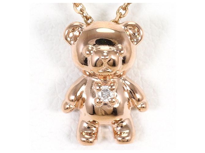 Autre Marque Collana in oro rosa 10K con diamante D'oro