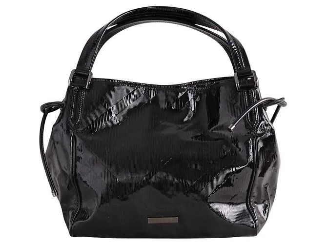 Borsa Burberry nera in sintetico Nero